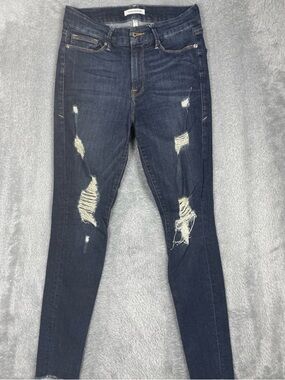 Good American Distressed Dark Wash Women’s Jeans